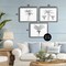 Stupell Industries Minimal Vintage Palm Tree Sketches 3pc Framed Giclee Set, design by Lettered and Lined